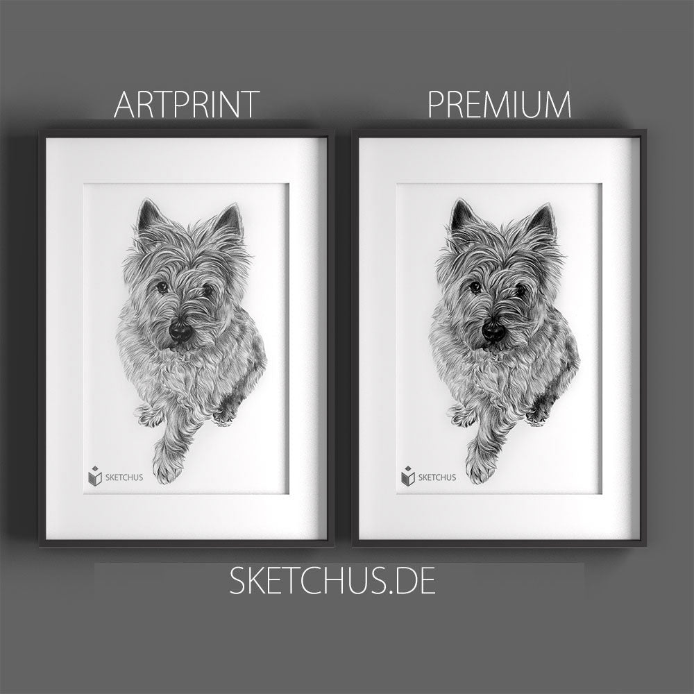 Custom hand-drawn portrait by Sketchus