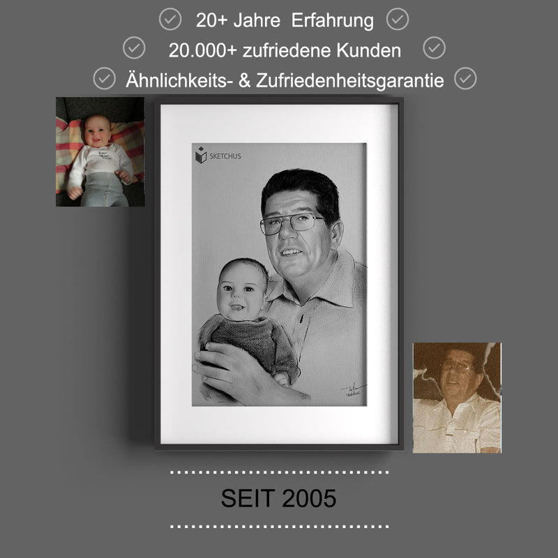 custom portrait from photo at Sketchus