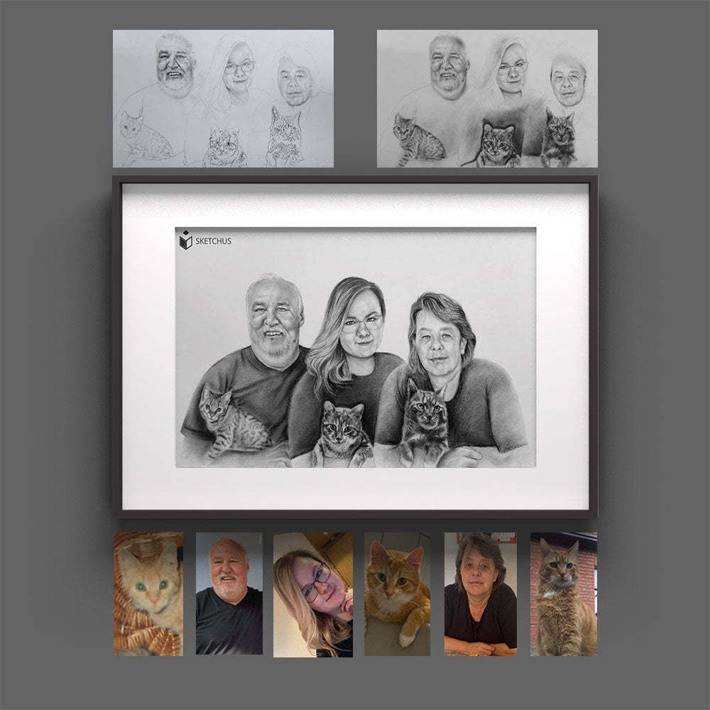 Hand-drawn portrait by Sketchus