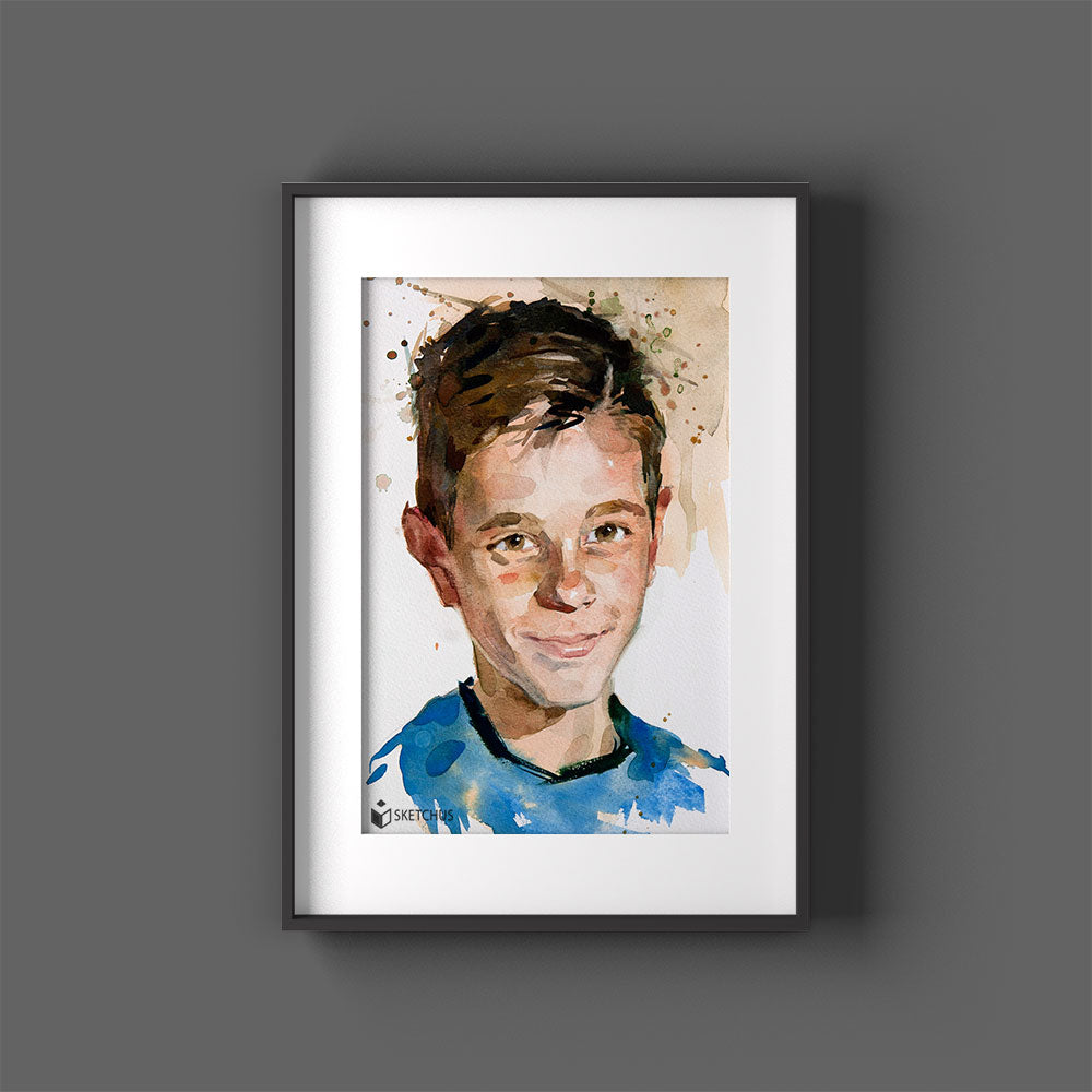 Watercolor Create a Custom Portrait artists Watercolormalerei Gesicht Abstrakt Moderne Wasserfarben Portrait paint