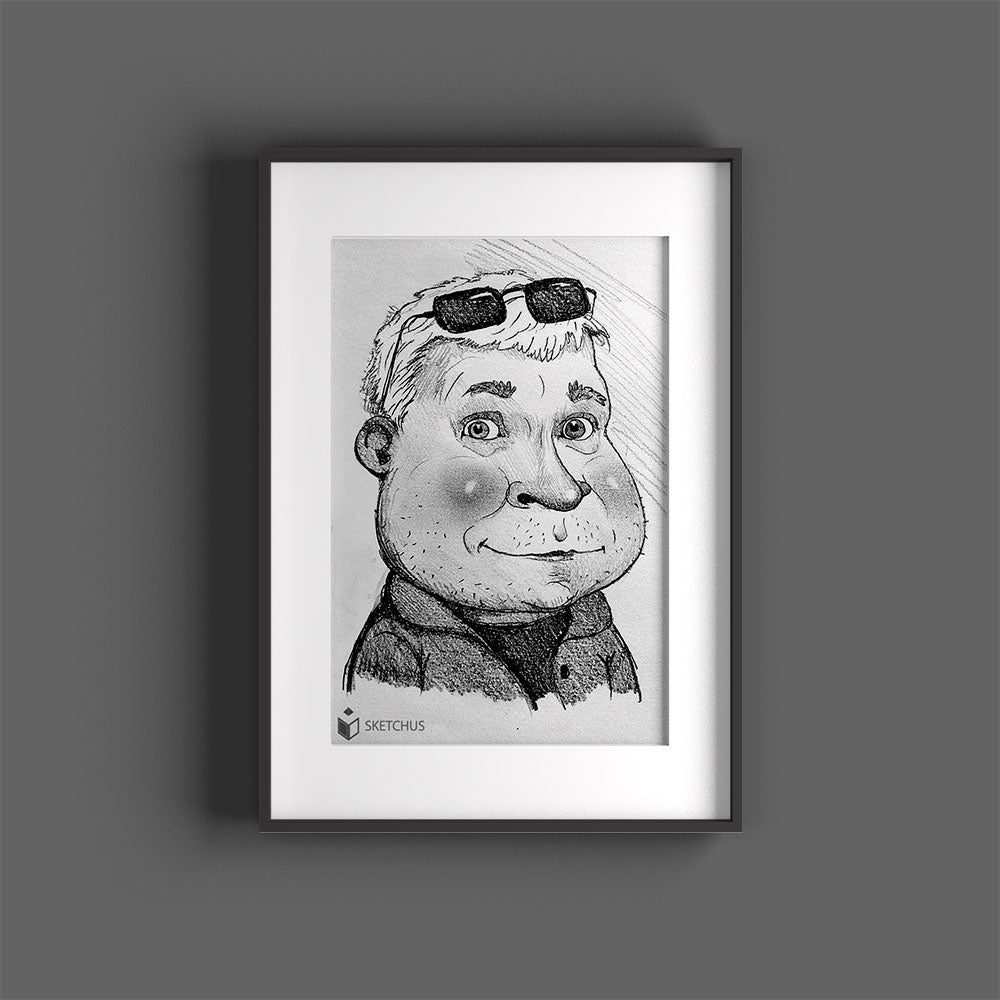 Custom hand-drawn portrait by Sketchus