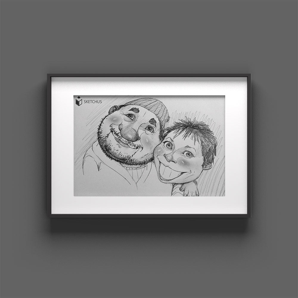 Custom Hand-Drawn Portrait From Photo