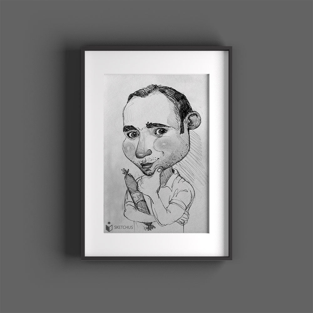 Custom Hand-Drawn Portrait From Photo