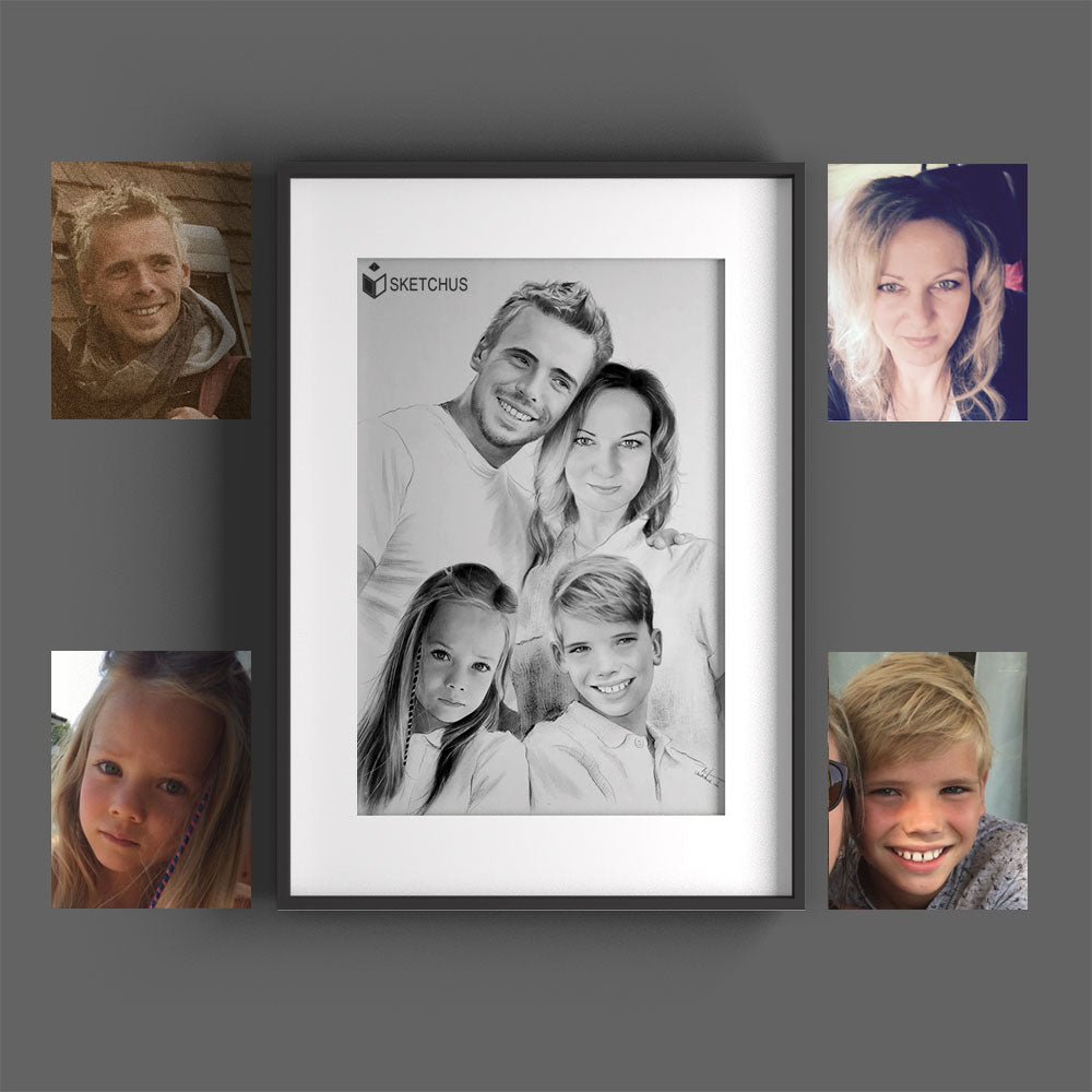 Custom Hand-Drawn Portrait From Photo