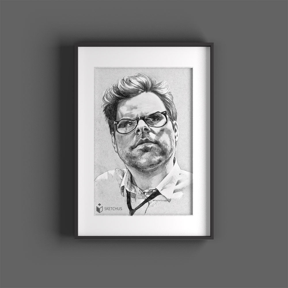 Custom hand-drawn portrait by Sketchus