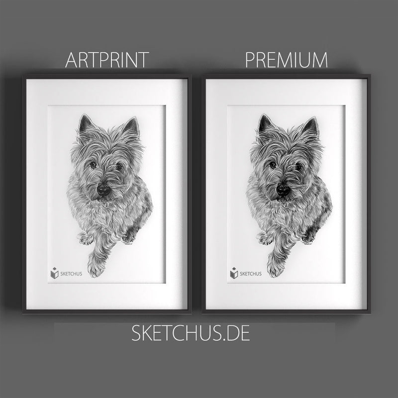 Custom hand-drawn portrait by Sketchus