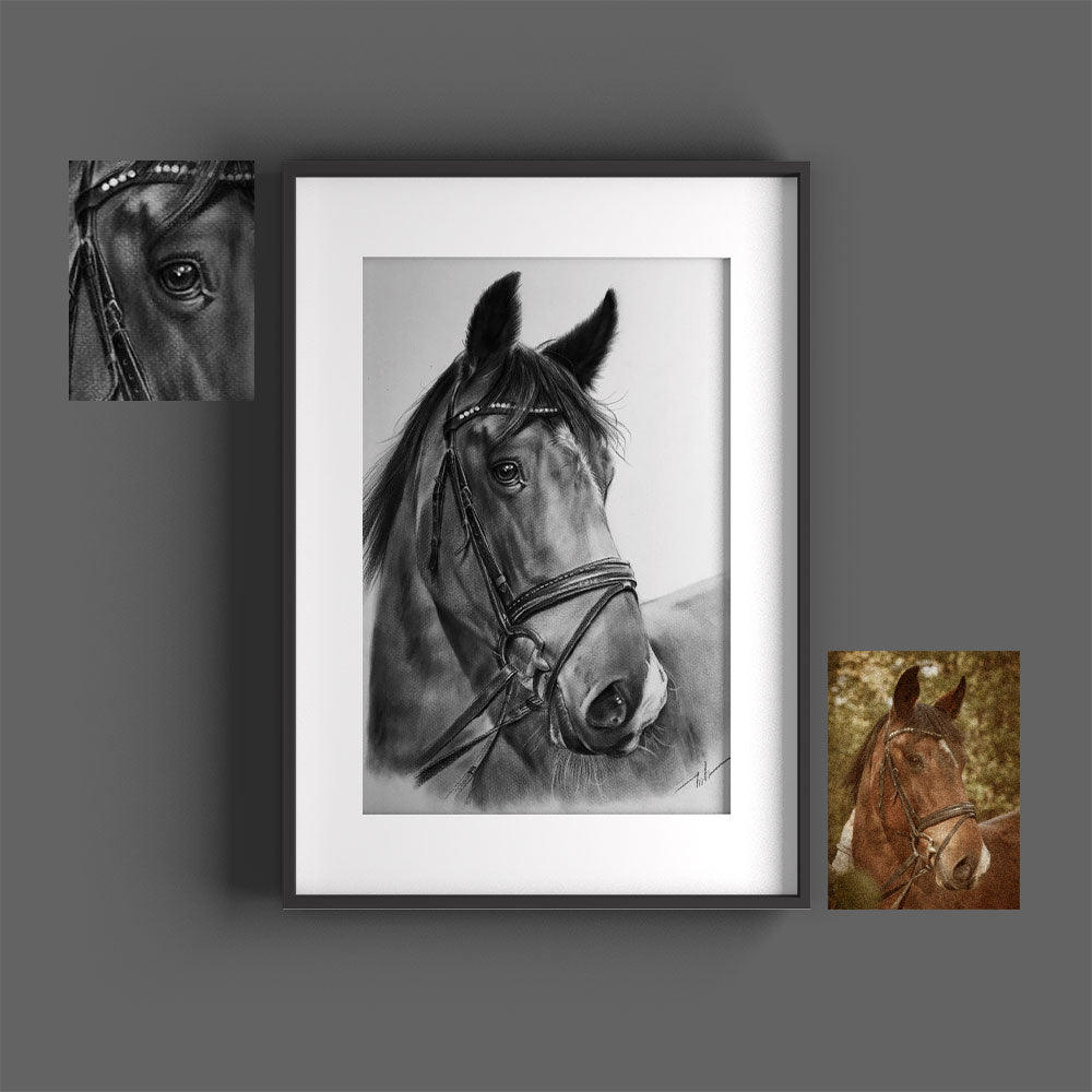 Custom Hand-Drawn Portrait From Photo