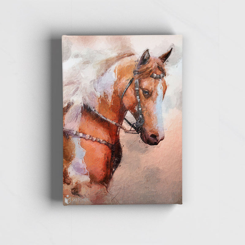 Custom hand-drawn pet portrait by Sketchus
