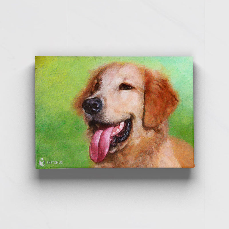 Custom hand-drawn pet portrait by Sketchus