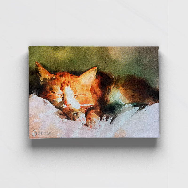 Custom hand-drawn pet portrait by Sketchus