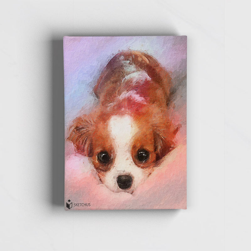 Custom hand-drawn pet portrait by Sketchus