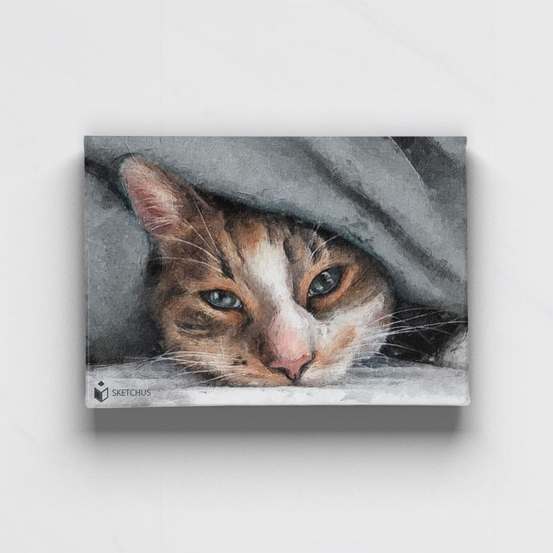 Custom hand-drawn pet portrait by Sketchus