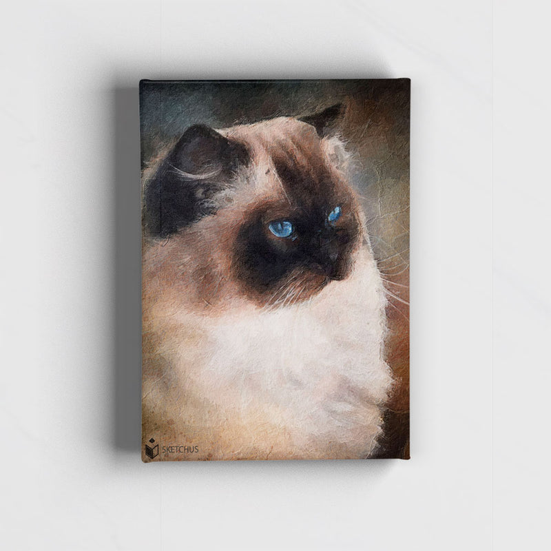 Custom hand-drawn pet portrait by Sketchus