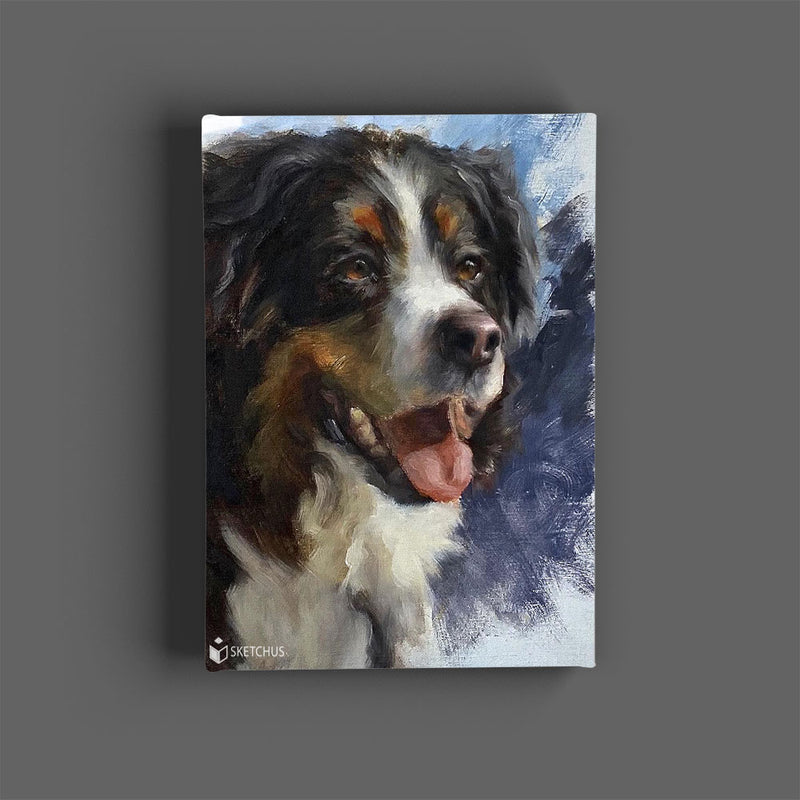 Custom hand-drawn pet portrait by Sketchus
