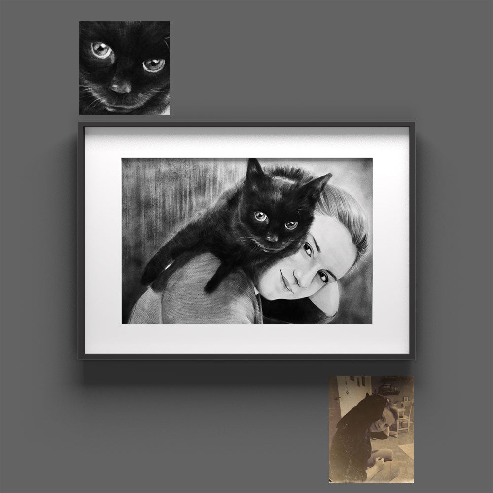 Custom Hand-Drawn Portrait From Photo
